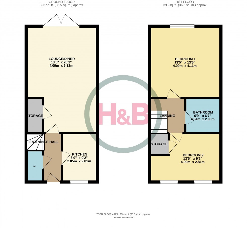 Floorplan for Torkildsen Way, Harlow