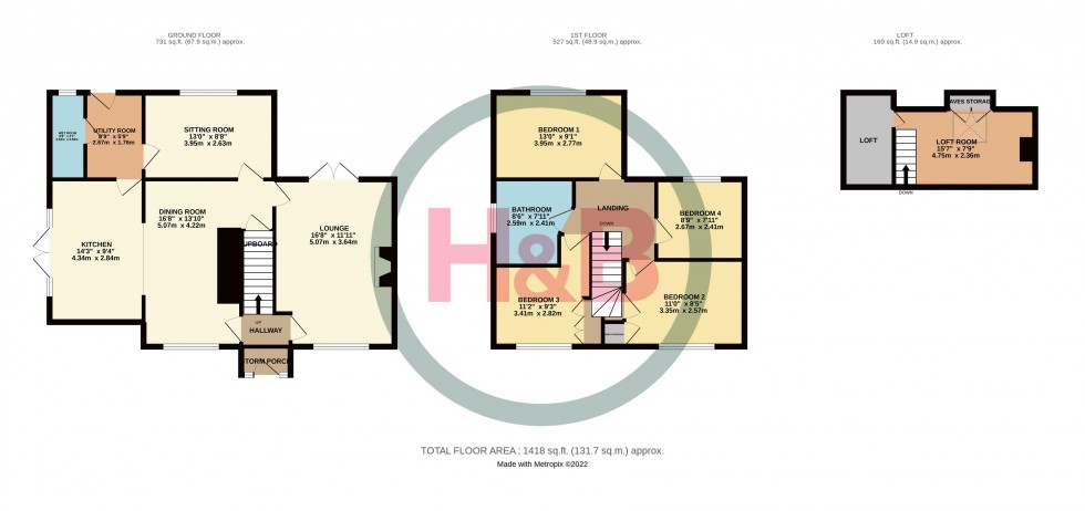 Floorplan for Parkside, Matching Tye