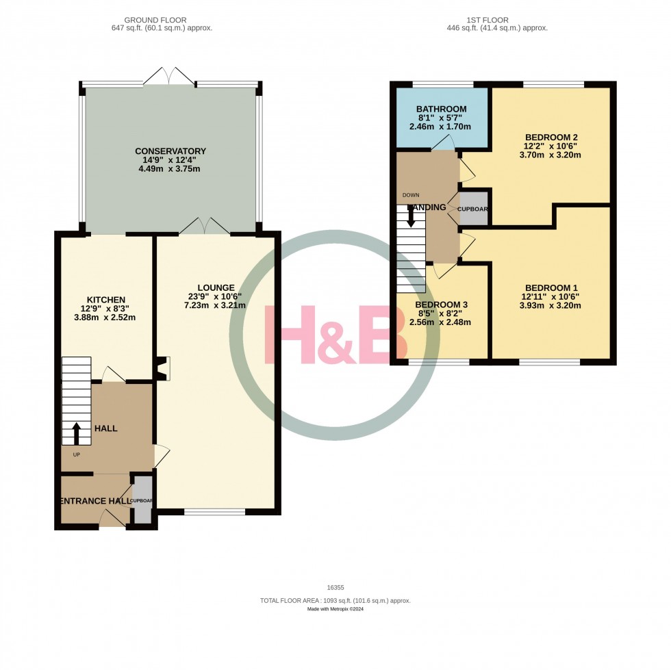 Floorplan for East Park, Old Harlow