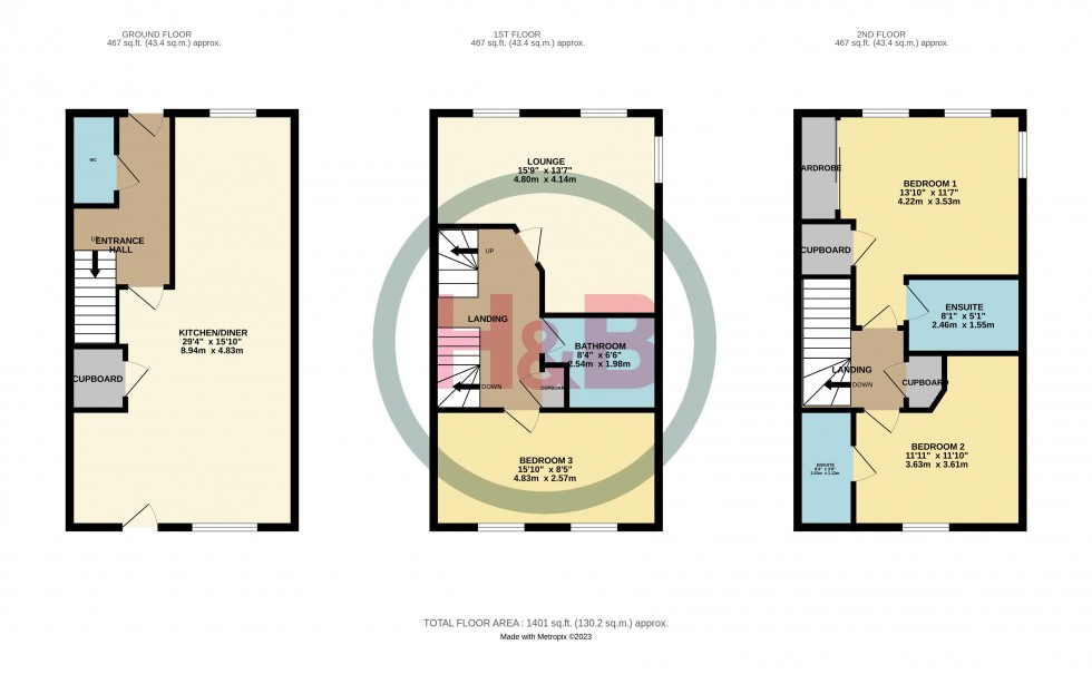 Floorplan for Tanyard Place, Harlow,