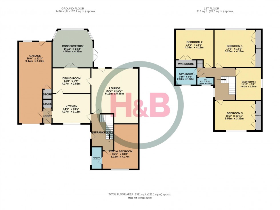 Floorplan for High Street, Old Harlow