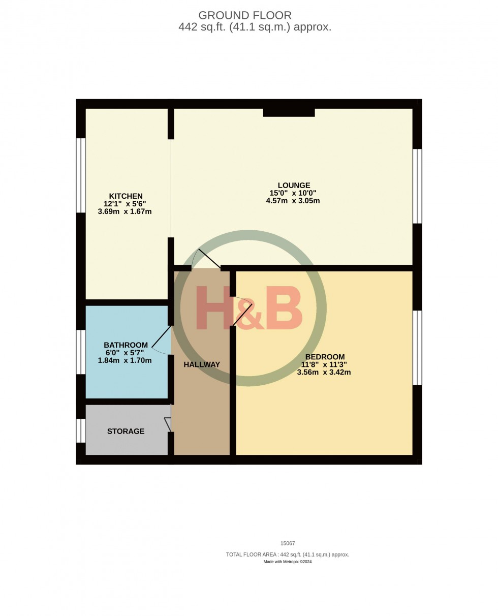 Floorplan for Fullers Mead, Harlow