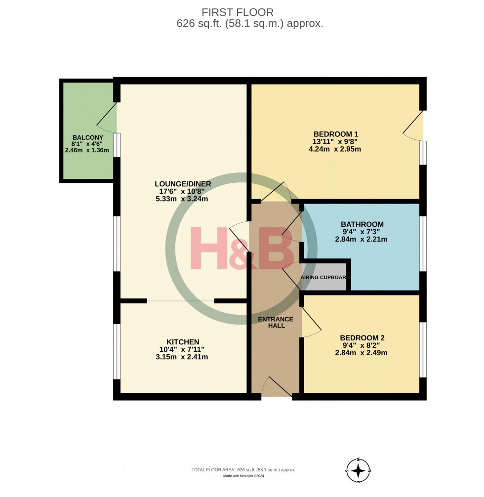 Floorplan for Vince Dunn Mews, Old Harlow