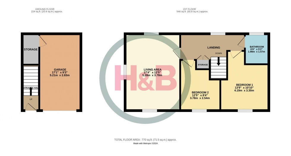 Floorplan for Redstart Drive, Gilden Park, Harlow