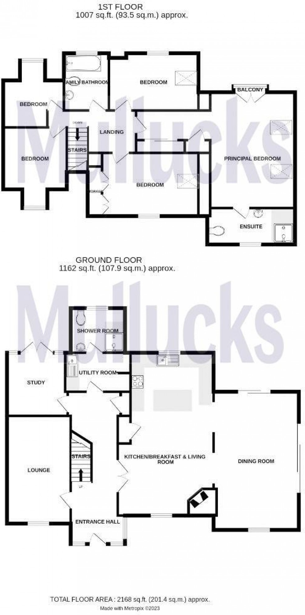 Floorplan for Mill Road, Felsted