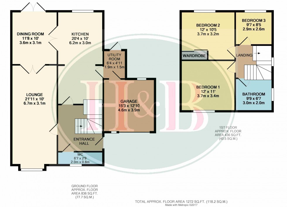 Floorplan for Upper Park, Harlow