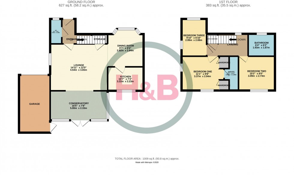 Floorplan for Malkin Drive, Church Langley